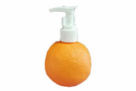 Chai mỹ phẩm nhựa 250ml màu cam cho kem dưỡng da Hình dạng trái cây chăm sóc trẻ em